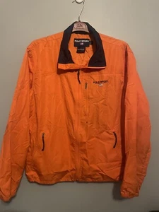 Polo Sport Ralph Lauren Windbreaker Rain Jacket Size Large Orange (C141) - Picture 1 of 8