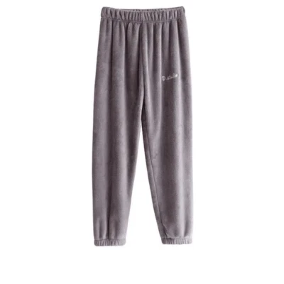 Camisa suelta manga larga top y pantalones pijama informal para mujer ropa cómoda para dormir Foto 1 de 4