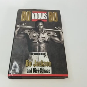 BO KNOWS BO by Bo Jackson Book 1990 1st Edition Autopen Signature HCDJ - Picture 1 of 7