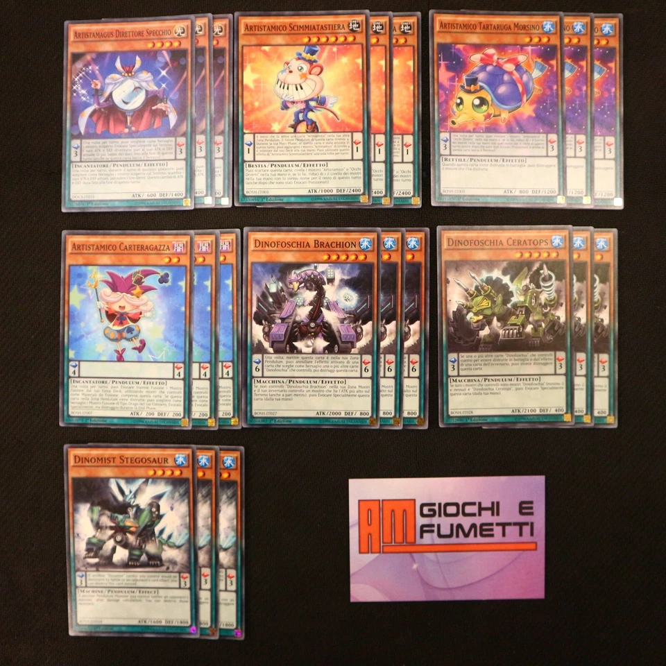 LOTTO PENDULUM ARTISTAMICO in italiano YUGIOH rarità COMUNE yu-gi-oh! AFFARE - Immagine 1 di 1