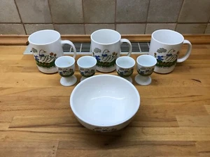 Kaffebecher, Eierbecher und Müslischale mit Gänse Motiv - Bild 1 von 3