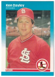 1987 Fleer #293 Ken Dayley St. Louis Cardinals - Picture 1 of 2