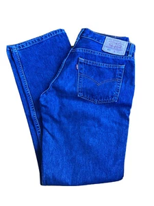 Vintage Levi 553 Mens Size W30 L33 Blue Jeans High Waisted Straight Leg Exc Cond - Picture 1 of 5