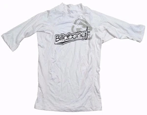 Billabong FU S/S White Ultraviolet Protection 50 Short Sleeve Men's Rash Guard - Picture 1 of 5