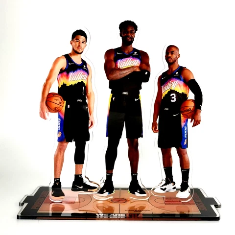 Chris Paul/Devin Booker/Deandre Ayton Stand-up Figure Phoenix Suns Ornament Gift Cover