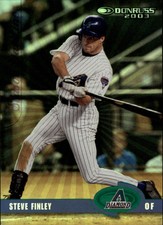 2003 Donruss Stat Line Season Diamondbacks Baseball Card #234 Steve Finley/89