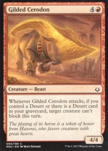4X GILDED CERODON 094/199 HOUR OF DEVASTATION MTG MAGIC LP X4 - Picture 1 of 1