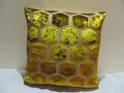 Designers Guild Fabric Manipur Ochre Cushion Covers   - Image 1 of 4