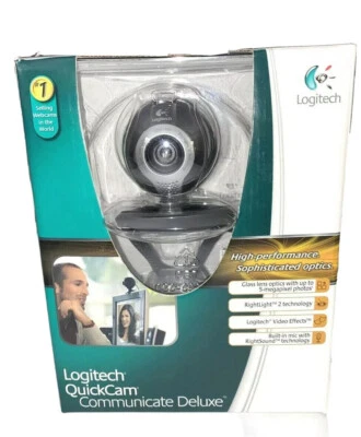 Logitech Quickcam Communicate Deluxe S 7500 Computer Webcam & Mic - Image 1 of 4