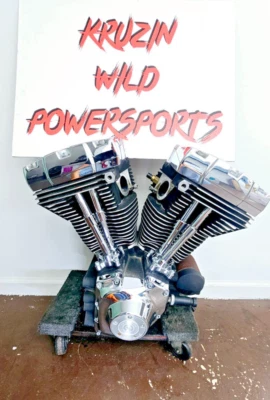 2007 Harley Davidson Electra Glide Twin Cam A 96 Engine Motor SEE VIDEO INSIDE - Image 1 of 4