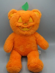 Build A Bear Workshop Jack O Lantern Orange Pumpkin Glow Face Halloween Plush - Picture 1 of 8