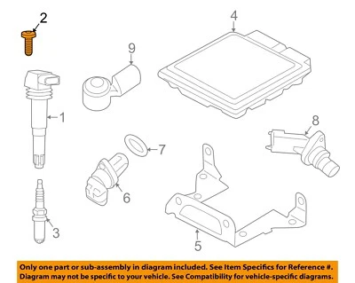 PORSCHE OEM 10-23 718 Boxster Sistema de encendido - Tornillo de bobina de encendido 99907310301 Foto 1 de 2