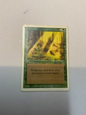1 PLAYED Regrowth  ~ MtG ~ Revised 3rd Edition ~ Magic The Gathering