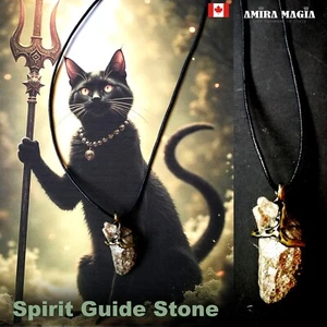 Uncut Gemstone Magic Power Amulet Raw Stone Spell Witch Familiar Spirit Giude - Picture 1 of 24