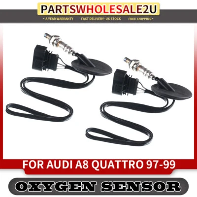 Downstream LH & RH O2 Oxygen Sensors for Audi A8 Quattro V8 4.2L 1997 1998 1999 - Imagem 1 de 4