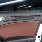 4pcs Inner Real Carbon Fiber Window Door Panel Trims Cover For Audi A4 B8 09-16