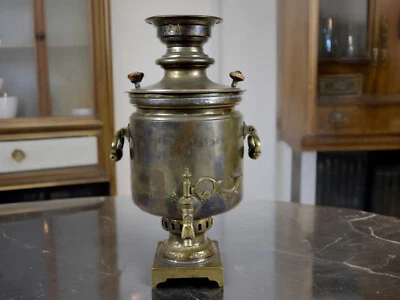 antik Russische Holzkohle Samowar Tula 19. Jh. Russian charcoal Samovar 23/A - Bild 1 von 4