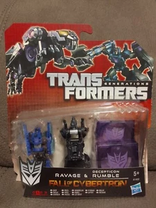 Transformers Generations Decepticon Rumble e Ravage Fall of Cybertron in Blister - Foto 1 di 2