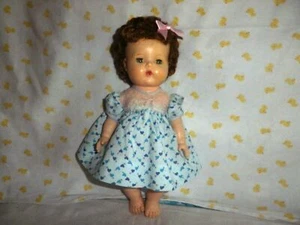Muñeca Vinilo 13"Am Ch Pequeñas Lágrimas Vintage~Cabeza Rígida~Cabello Saran, #42HH - Imagen 1 de 10