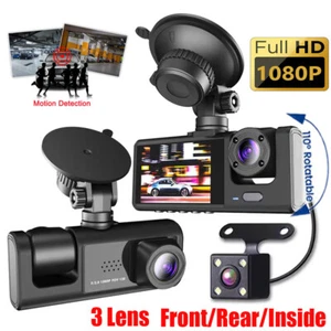 3 lentes Cámara de Seguridad Espia Para Automóvil con LCD Grabadora Automovil 1080P HD - Imagen 1 de 21