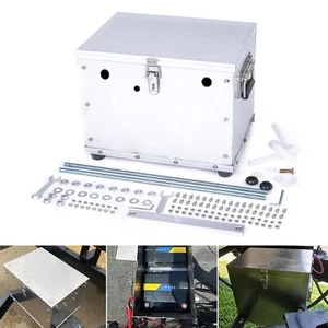 Universal Battery Box Kit for Trunk RV Boat - Group 27 Aluminum - Picture 1 of 6