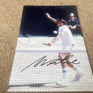 Signed ILIE NESTASE TENNIS CHAMPION 12 By 8 Photo - Picture 1 of 3