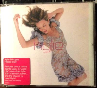 KYLIE MINOGUE Please Stay Australian CD 1 Single w Poster & Promo Stamped - Image 1 of 4