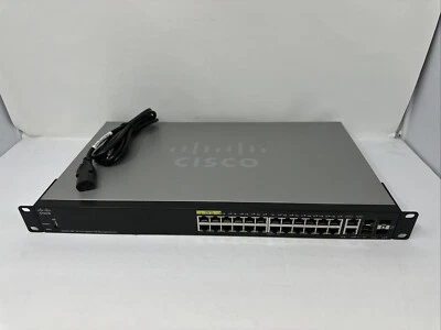 Cisco SG350-28P Series 28-Port Gigabit Managed Switch SG350-28 SFP - Image 1 of 4