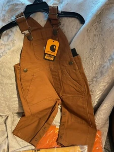 Carhatt Overalls 9 M Double Knee ,5 Pocket , Brown - Picture 1 of 5