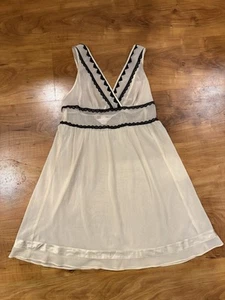 Vintage Victoria’s Secret Angels Schlupfkleid Negligee Nachthemd Gr. S beige schwarz Spitze - Bild 1 von 5