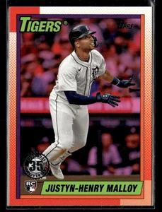 Justyn-Henry Malloy RC - 2025 Topps 35th Anniversary Pink Rookie #T90-22 Tigers - Bild 1 von 2