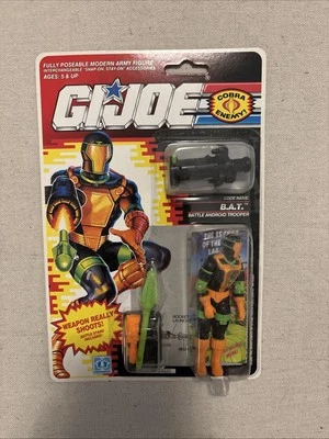 GI Joe 1990 B.A.T. BAT Bat New MOC, Rare No Promo Stickers, Army Builder - Image 1 of 4