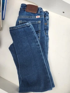 Lucky Brand Jeans Girls 8 Blue Zoe Skinny Adjustable Waist Distressed Preppy - Picture 1 of 4