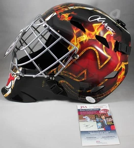 JACOB MARKSTROM FIRMADO TAMAÑO COMPLETO NUEVA CAMISETA DEVILS PORTERO CASCO MÁSCARA CERTIFICADO DE AUTENTICIDAD FS JSA - Imagen 1 de 3
