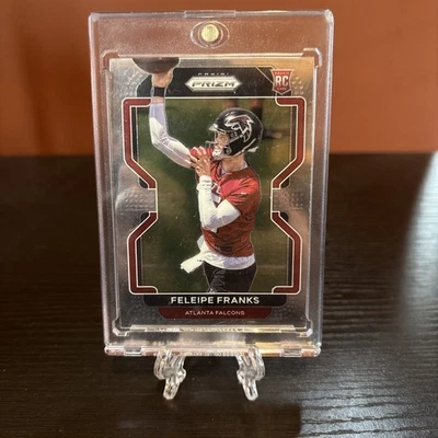 2021 Panini Prizm Felipe Franks Base RC Rookie #398 Atlanta Falcons - Image 1 of 2