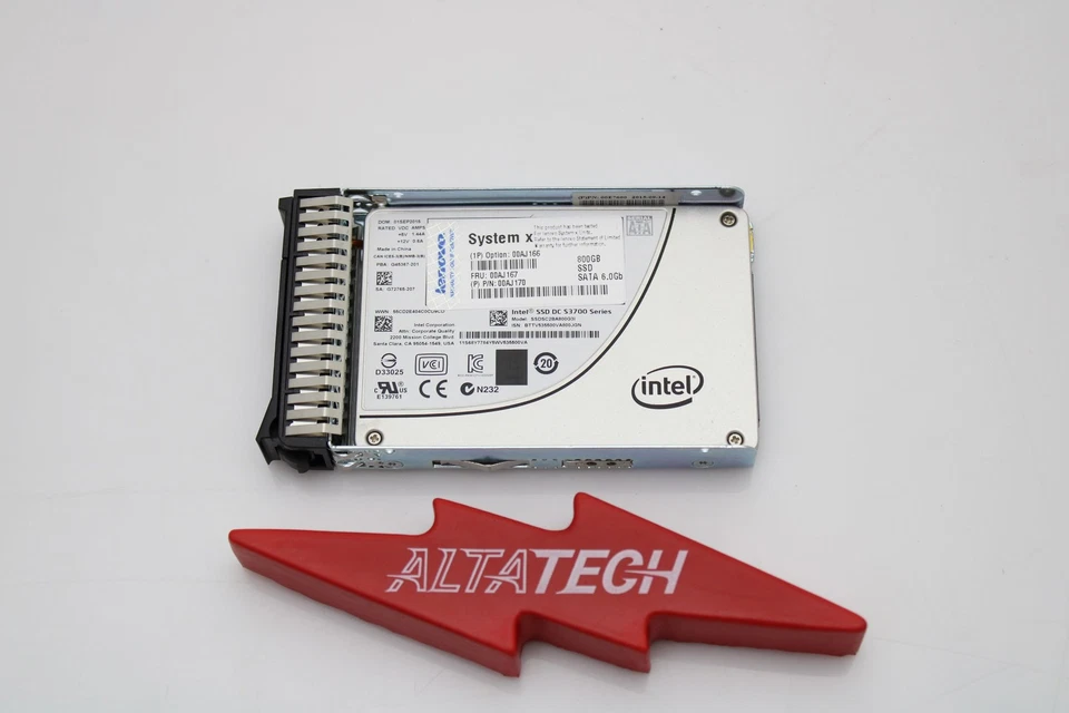 Lenovo 00AJ166 800GB 6G 2.5" SATA SSD - Image 1 of 4