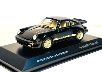 1:43 WELLY 1975 PORSCHE 911 (930) Turbo 3.0 50 Years turbo black MUSEUM EDITION - Image 1 of 4