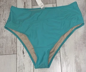 Cupshe High-Rise Bikinihose Gr. L Large - Aqua Grün - NEU - Bild 1 von 7