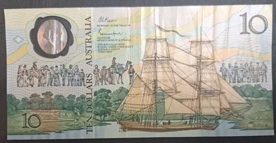 nd (1988) Australia 10 Dollars P49a AB52882417, 200 Years British Settlement. - Image 1 of 2