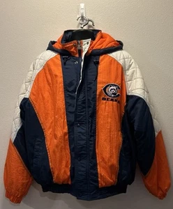 Vintage NFL Chicago Bears Starter Jacket Mens Size Large Quilted Puffer - Picture 1 of 7