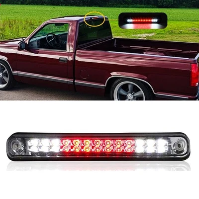 Para 88-98 Chevrolet GMC C1500/K1500 terceira 3ª luz de freio traseira lâmpada de carga fumê - Imagem 1 de 4