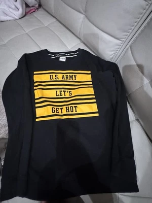 Victoria's Secret розовый Sz Sml армии США давайте получить Hot Crew толстовка черный желтый - Изображение 1 из 4