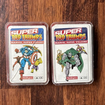 Waddington’s Super Top Trumps Marvel Super Villains & Heroes 1988 - Red Back  - Image 1 of 4