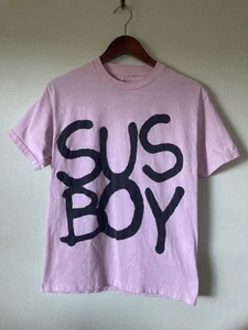 Pink with Black Sus Boy Size Medium lil peep concert tour promo - Picture 1 of 5