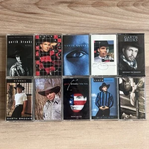 10x GARTH BROOKS Cassette Tape Lot: No Fences Ropin The Wind Scarecrow The Hits - Picture 1 of 3