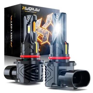 Pair 6-sides LED Headlight Kit 9005 HB3 H10 9140 9145 2800W 6000K 390000LM Bulbs - Picture 1 of 10