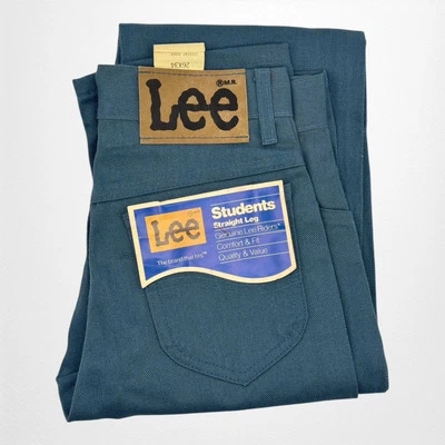 Jeans Lee Students Rider de Colección Años 70 Pierna Recta 26 X 34 EE. UU. Sin Stock Foto 1 de 4