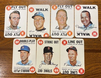 1968 TOPPS MLB BASEBALL GAME 7 CARD LOT#s 10,11,12,1421,26,28 Staub Osteen🔥 - Image 1 of 4
