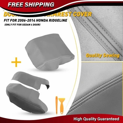 3x Cubierta de reposabrazos y panel de puerta cubierta de reposabrazos gris para Honda Ridgeline 2006-2014 Foto 1 de 4