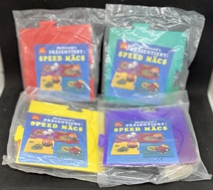 Vintage German 1995 McDonald’s Happy Meal Speed Mäcs Toys Set Of 4 MIP (Sealed) - Bild 1 von 2